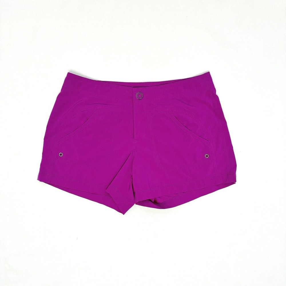 Athleta Women's Purple athletic Shorts, Small, Lightweight Athleisure Zip Pocket
